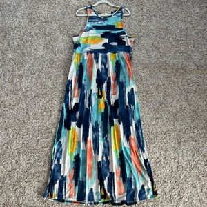 Watercolor Maxi Dress